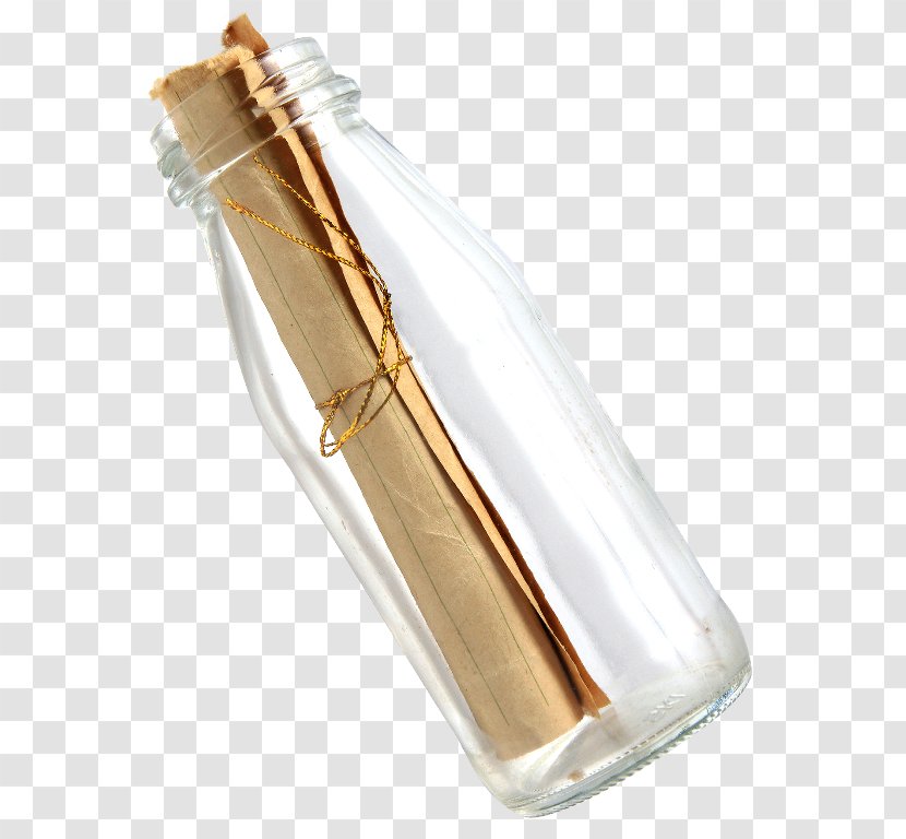 Message In A Bottle Glass Clip Art - Letter Transparent PNG