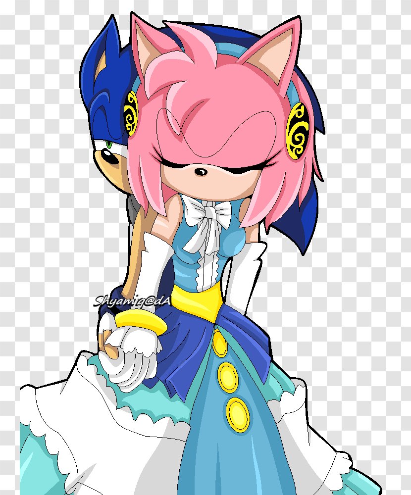 Sonic And The Black Knight Hedgehog Amy Rose Metal Shadow - Watercolor Transparent PNG