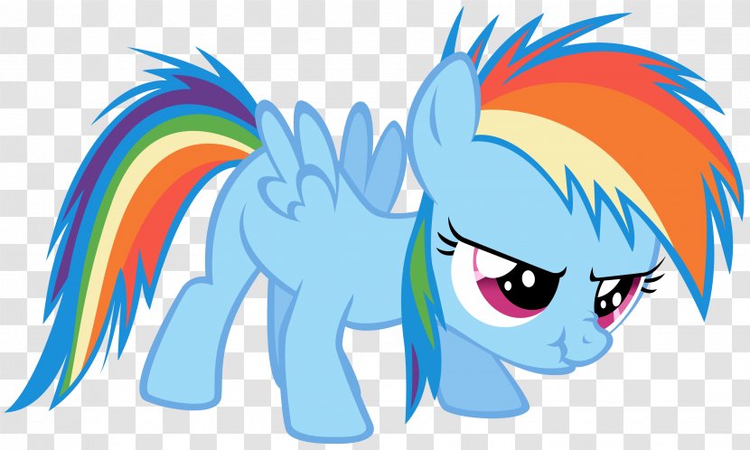 Rainbow Dash Pony Horse Filly Blue - Heart Transparent PNG