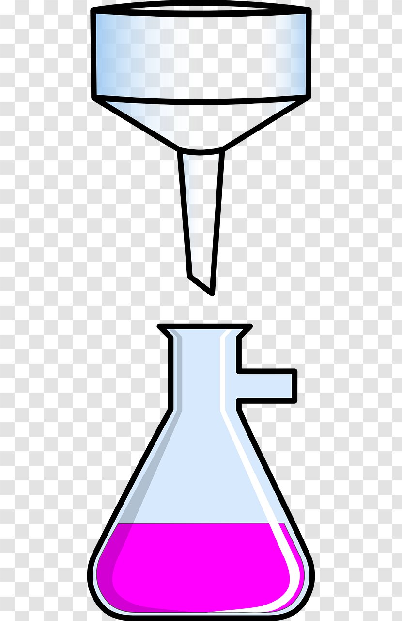 Filter Funnel Laboratory Clip Art - Flask Transparent PNG