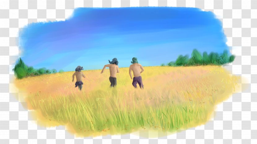 Ecoregion Illustration Desktop Wallpaper Grassland Happiness - Field - Sky Transparent PNG