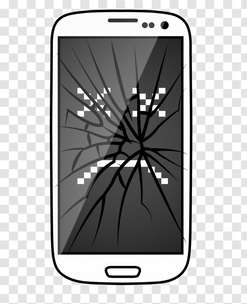 Apple IPhone 7 Plus Telephone Gorilla Glass Computer - Mobile Phones - Cracked Phone Transparent PNG