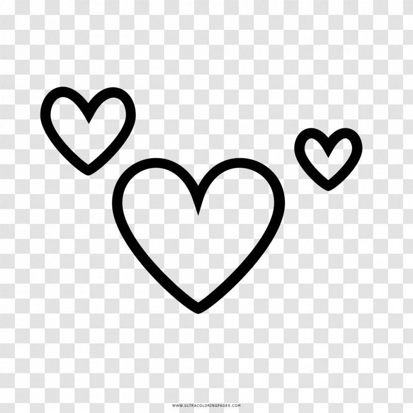 Heart Drawing Coloring Book Black And White Clip Art - Frame Transparent PNG