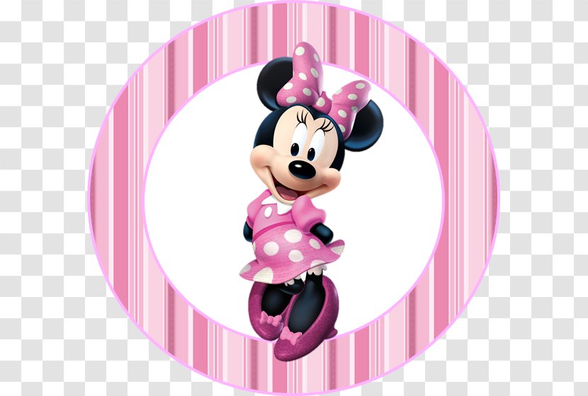 Minnie Mouse Mickey Wall Decal Clip Art - Clubhouse - Cupcake Topper Transparent PNG