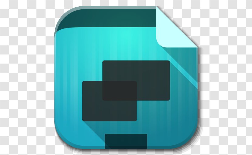 Blue Square Angle Brand - Aqua - Apps Show Background Transparent PNG