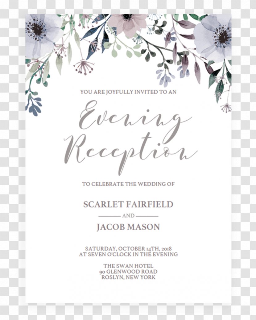 Wedding Invitation Bridal Shower Paper Convite - Baby - Templates Transparent PNG