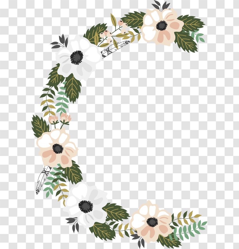 Floral Design Flower Wreath - Leaf - Taobao Copywriter Transparent PNG