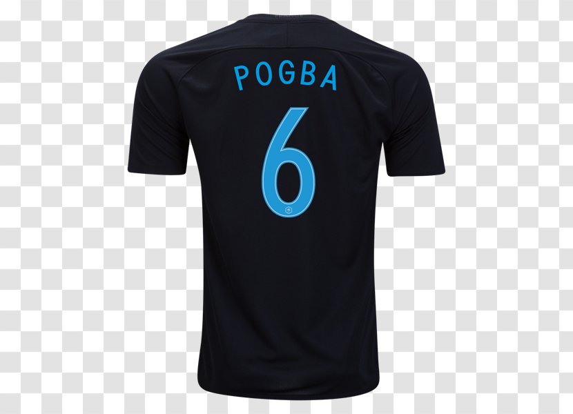 T-shirt Sports Fan Jersey Polo Shirt Sleeve - Nightshirt - Pogba France Transparent PNG