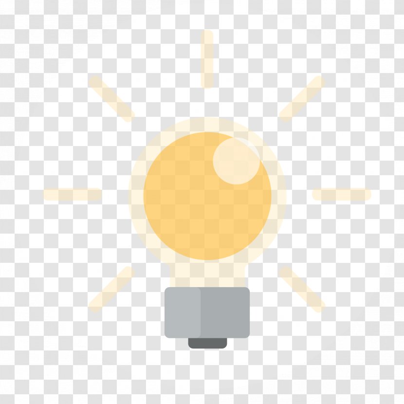 Brand Yellow Circle Pattern - Flat Bulb Transparent PNG