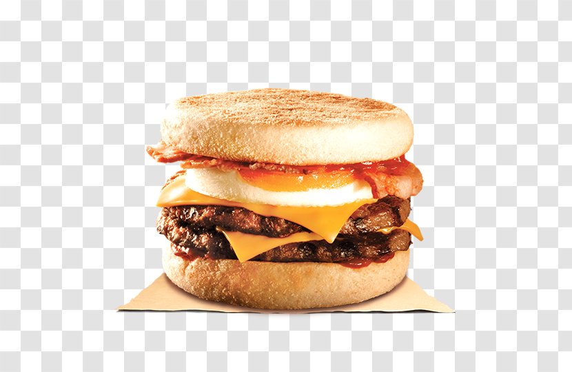 Hamburger Breakfast Sandwich Fast Food English Muffin - Burger King Transparent PNG