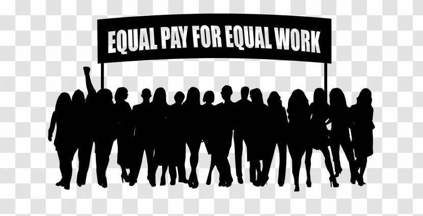 New York Equal Pay For Work Gender Gap Day Act Of 1963 - Silhouette - Women Sign Transparent PNG