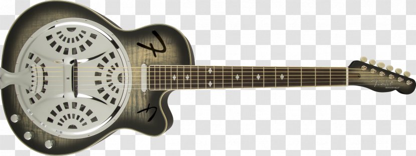 Resonator Guitar Fender Stratocaster Telecaster Musical Instruments - Cartoon - Moonlit Transparent PNG