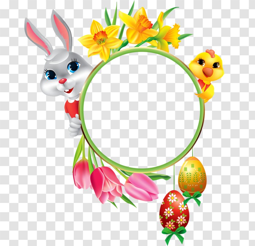 Easter Bunny Baby Egg Clip Art - Cut Flowers Transparent PNG