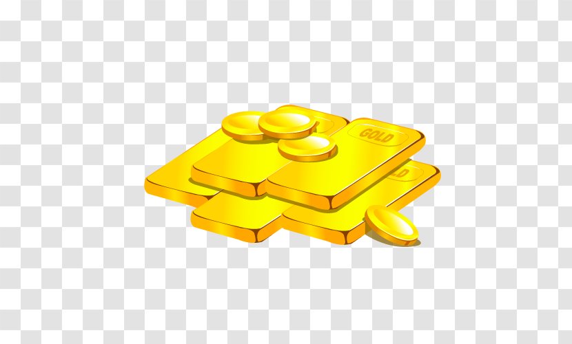 Gold Bar Euclidean Vector Bullion - Coins Transparent PNG