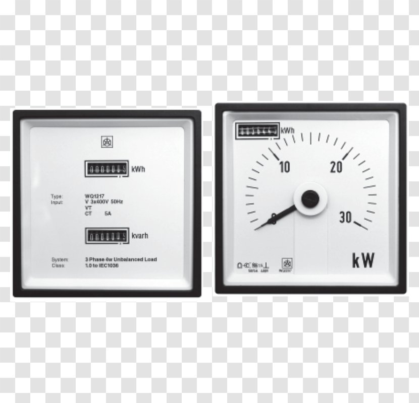 Electronics Measuring Instrument Measurement Electricity Meter Electric Power - Energy Transparent PNG