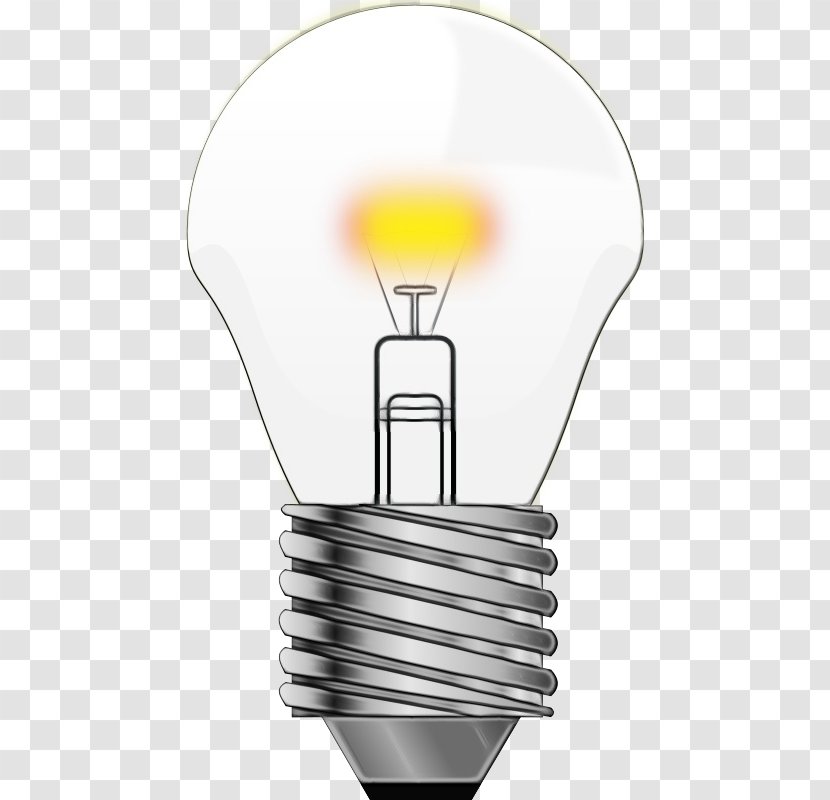 Light Bulb Cartoon - Fixture - Electricity Fluorescent Lamp Transparent PNG