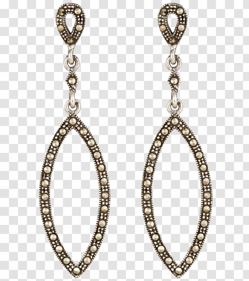 Earring Jewellery Marcasite Gemstone Clothing Accessories - Oval Transparent PNG