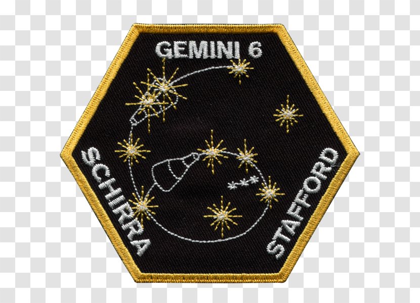 Project Gemini 6A NASA Mission Patch Space Rendezvous - Cape Canaveral Air Force Station - Nasa Transparent PNG