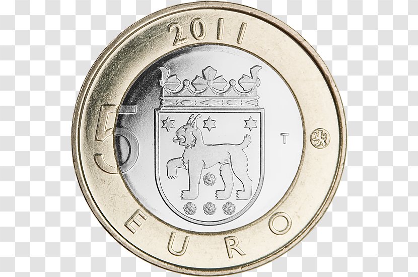 Commemorative Coin Finland 5 Euro Note - Coat Of Arms Transparent PNG