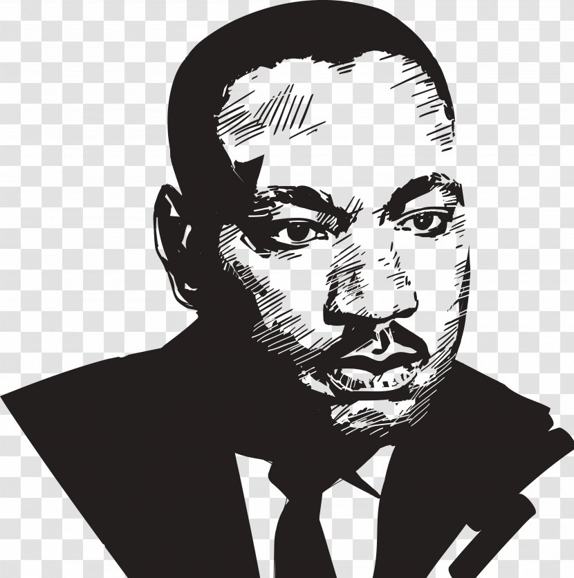 Martin Luther King Jr. I Have A Dream African-American Civil Rights Movement Memphis Sanitation Strike Words Of King, Jr - Human Behavior - Monochrome Transparent PNG