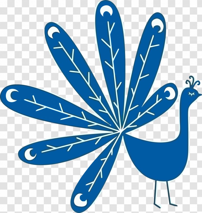 Blue Peacock - Leaf - Plant Hand Transparent PNG