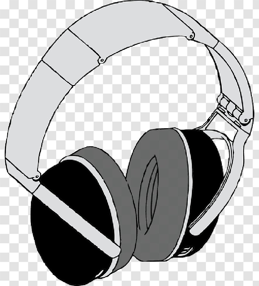 Clip Art Headphones Openclipart Vector Graphics Free Content - Headset Transparent PNG