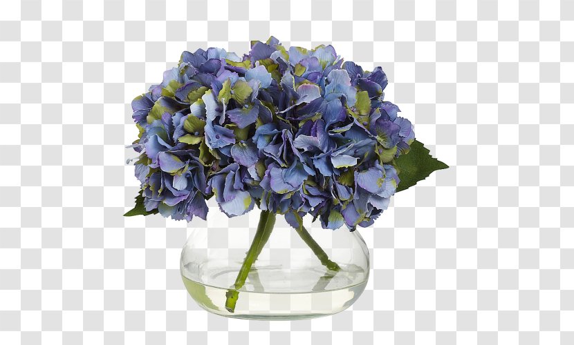 Artificial Flower Floral Design Glass French Hydrangea - Stained Transparent PNG