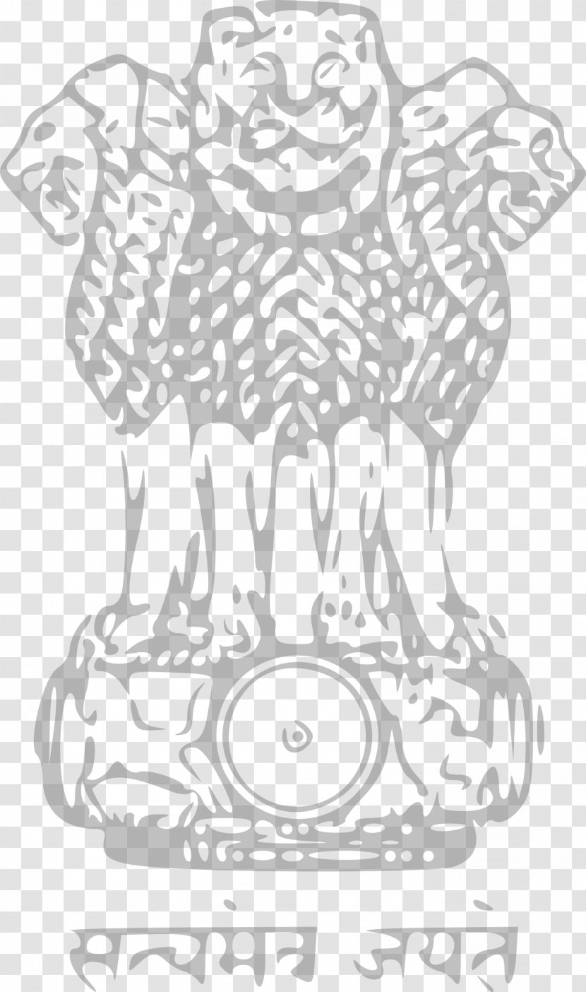 Lion Capital Of Ashoka Sarnath States And Territories India State Emblem National Symbols - Silhouette - Indian Transparent PNG