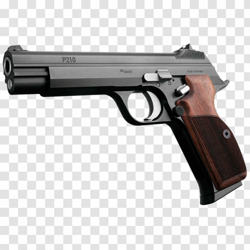 Trigger Firearm SIG Sauer P210 Sig Holding - Pistol - Weapon Transparent PNG