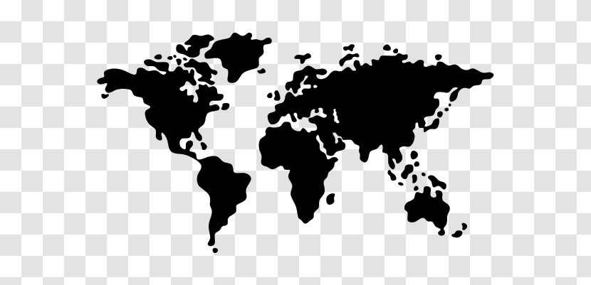 World Map - Monochrome Photography - Must Have Transparent PNG