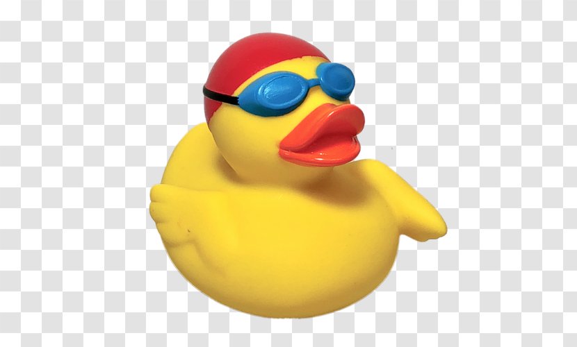 Rubber Duck Material Yellow Toy - Ducks Geese And Swans Transparent PNG