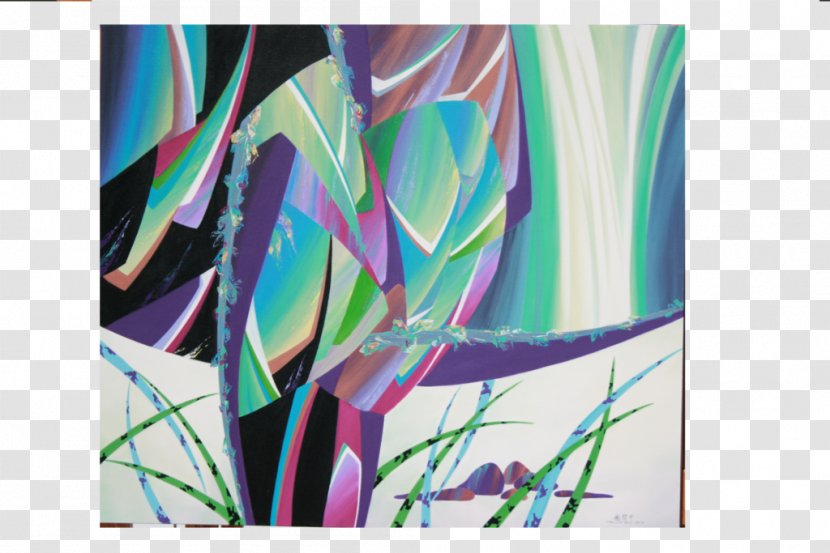 Acrylic Paint Modern Art Desktop Wallpaper Resin - Brushwork Transparent PNG