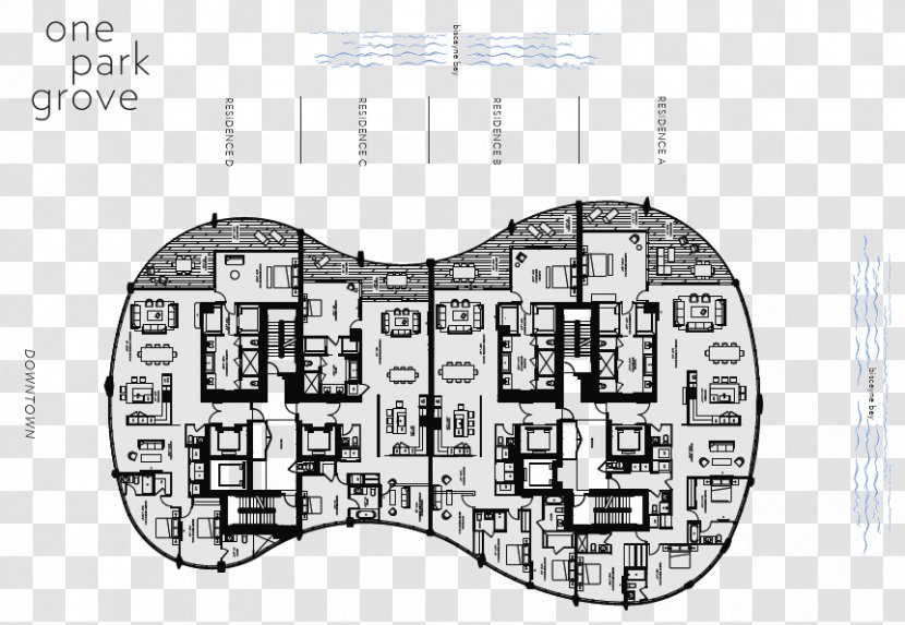 Floor Plan Park Grove Technical Drawing Engineering - Coconut Transparent PNG