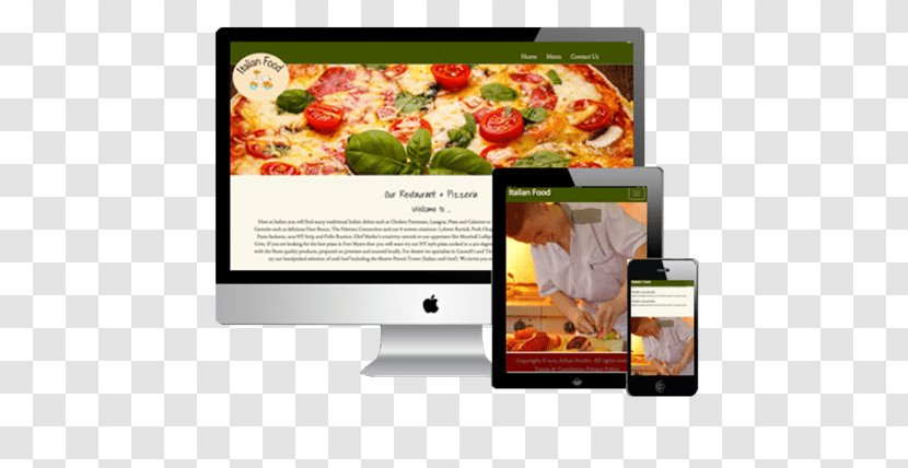 Pizza Display Advertising Device Multimedia - Restaurant Food Item Transparent PNG