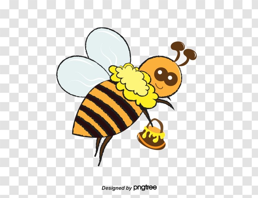 Bee Cartoon - Insect - Hoverfly Fly Transparent PNG