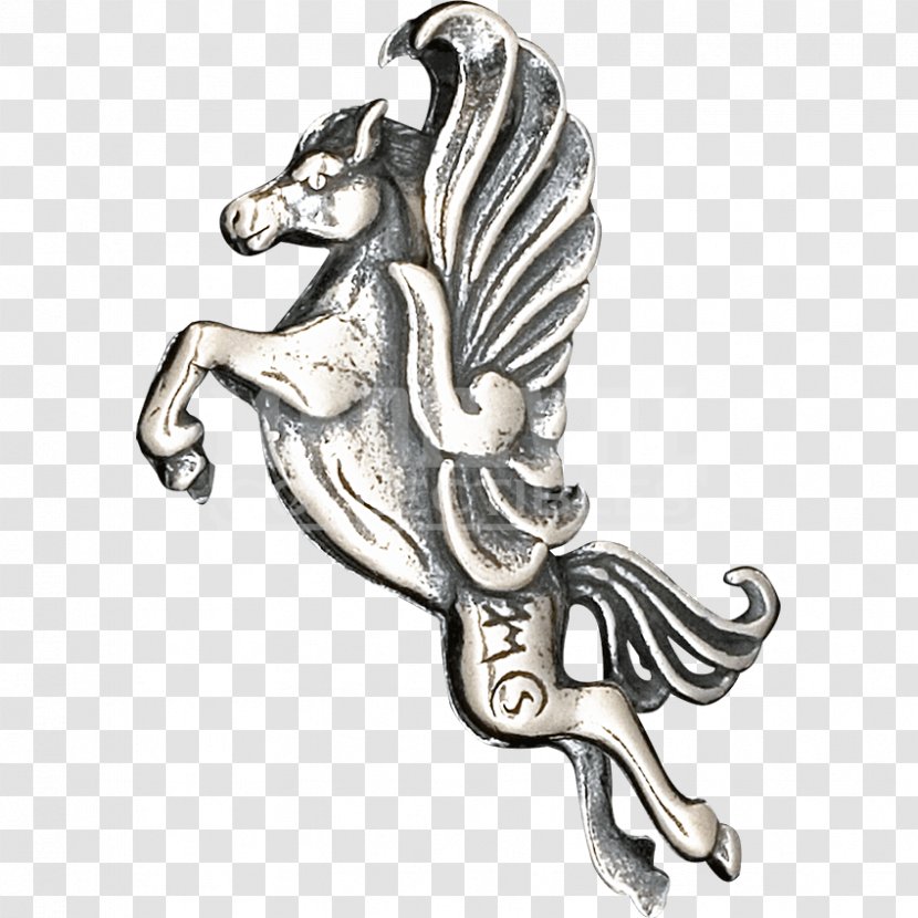 Body Jewellery Horse Silver Clothing Accessories - Pegasus Transparent PNG