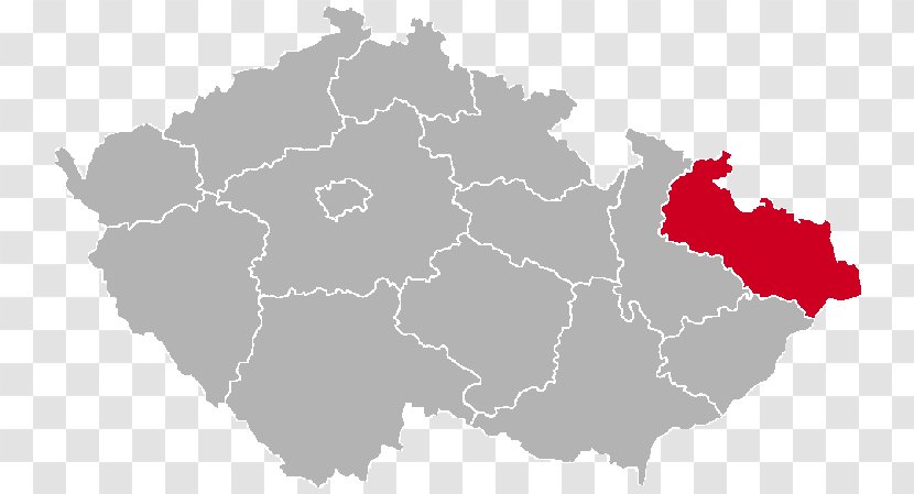 Zlín Moravian-Silesian Region Olomouc Czech Silesia Central Bohemia - Kraj - Map Transparent PNG