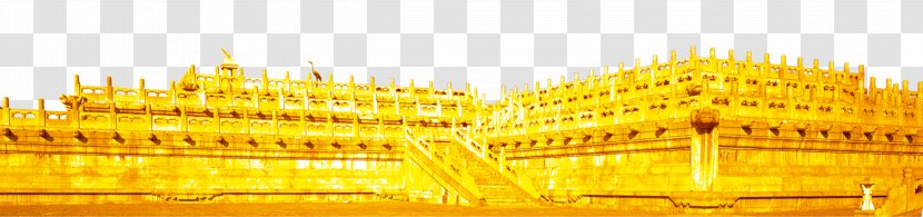 Yellow Green Castle Gold - Golden Fence Transparent PNG