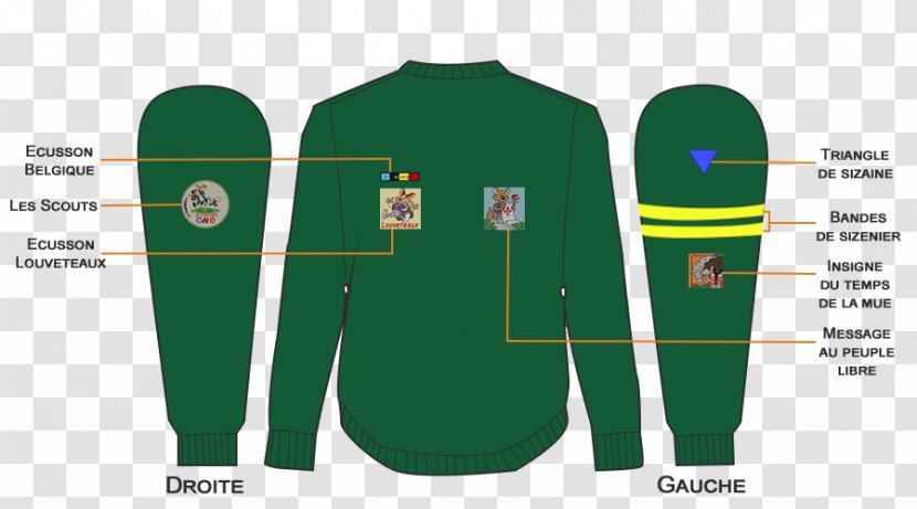 Sleeve T-shirt Uniform Outerwear - Green Transparent PNG