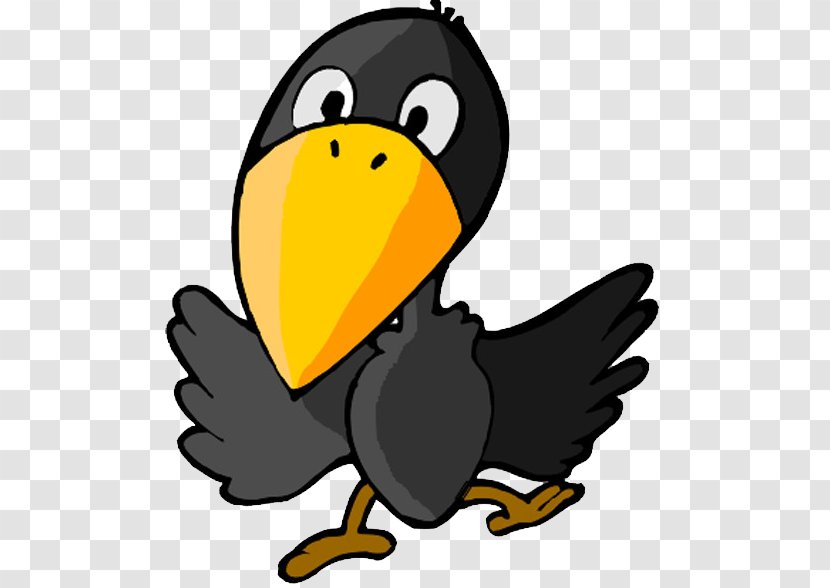 Common Raven Cartoon OWASP - Wiki - Cute + Transparent PNG