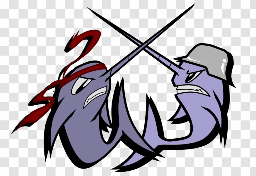 Narwhal Unicorn Horn Clip Art - Narwal Transparent PNG