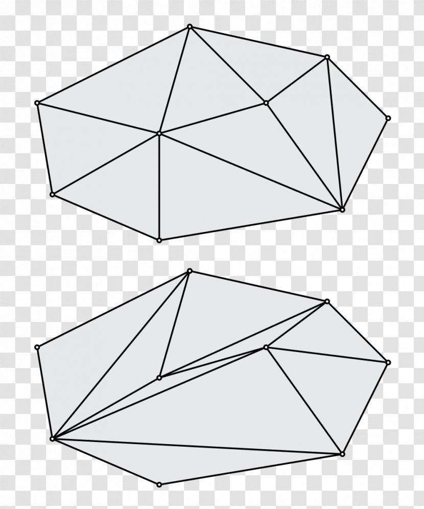 Point Set Triangulation Triangle Minimum-weight - Area - Euclidean Transparent PNG