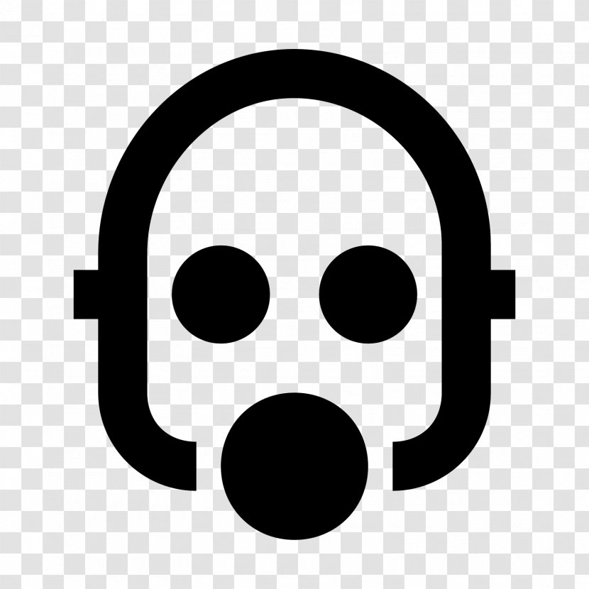 Gas Mask Face - Black And White Transparent PNG