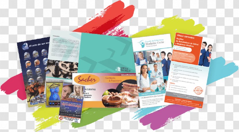 Flyer Pamphlet Advertising Printing Visiting Card - Brochure Transparent PNG