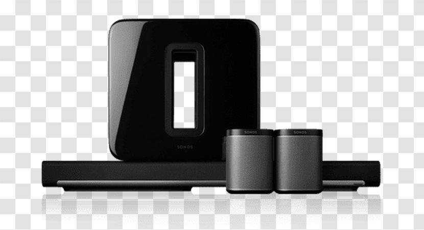 Play:1 Sonos Home Theater Systems 5.1 Surround Sound Loudspeaker - Music Centre Transparent PNG