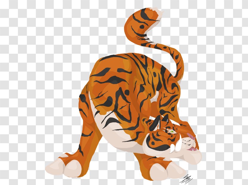 Tiger Big Cat Wildlife Clip Art Transparent PNG