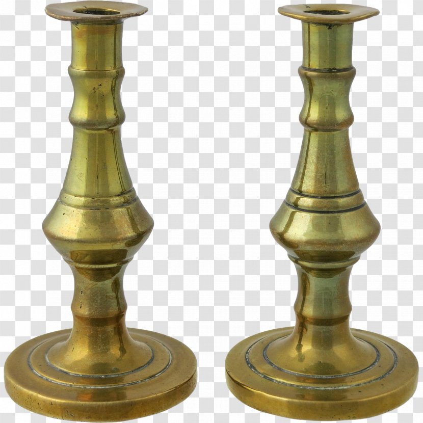 Brass Candlestick Antique 19th Century Candelabra - Candle - Chinese Baluster Transparent PNG