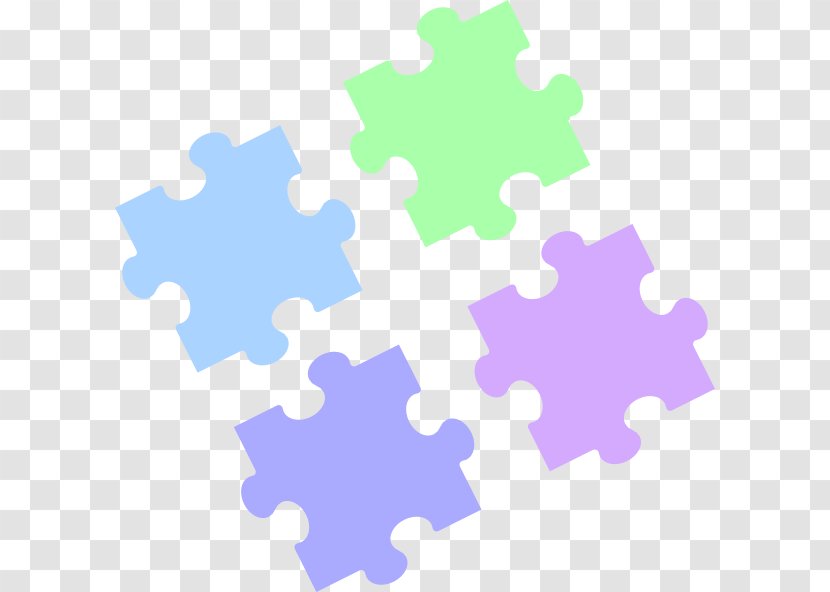 Jigsaw Puzzles Clip Art Openclipart Image - Break Apart Transparent PNG