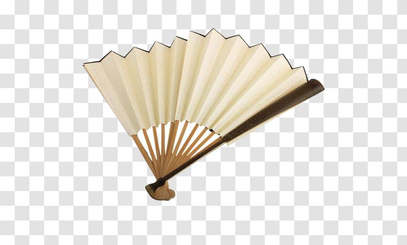 Japan Hand Fan Beige - Japanese Folding Transparent PNG