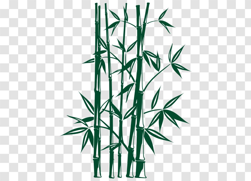 Paper Wall Decal Tropical Woody Bamboos Sticker - Natural Bamboo Transparent PNG